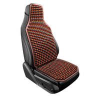 Natürliches Holzperlen-Sitzkissen mit Rutschfester Silikon-Rückseite Handgefertigter Belüfteter Autositzbezug Airbag-Kompatible Matte