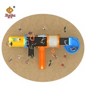 Nuovo Design parco giochi per bambini attrezzature combinate attrezzature per parchi giochi all'aperto scivoli in metallo giochi per bambini