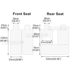 11 pièces Housses de siège auto en cuir PU pour 5 sièges, ensemble complet, housses de coussin de siège avant et arrière, protection universelle pour SUV et camions - Product Image 6