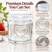 Vente en gros directe usine : Pot en verre pour pudding et yaourt avec couvercle, pot hermétique mignon, résistant au four pour mousse et gelée, personnalisation disponible