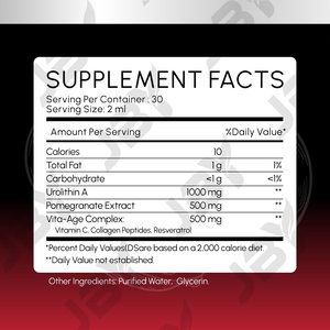JBY Gouttes buvables <span class=keywords><strong>d</strong></span>'Urolithine A à haute absorption pour une peau lisse, supplément <span class=keywords><strong>économique</strong></span> pour la protection cardiaque - Product Image 2