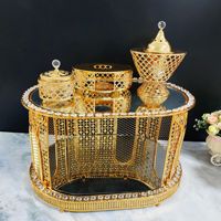 Table basse électrique d'encensoir de four d'aromathérapie arabe de luxe haut de gamme avec le porte-encens pour le Moyen-Orient prix moins cher