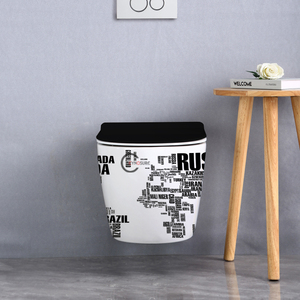 โถสุขภัณฑ์แบบแขวนผนังสไตล์อเมริกัน - Product Image 4