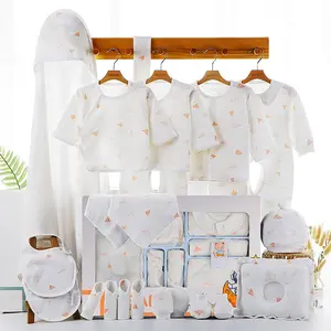18pcs 21pcs 23pcs Blue Pink Green Baby Products All New Born Set Jumpsuits New Born Baby Clothes Gift Set Winter Baby Clothes
