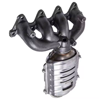 Convertidor Catalítico de Tres Vías de Alta Calidad BingChuan para Hyundai Accent/Kia Rio5 1.6L 2006-2011, Acero Inoxidable/Cerámica