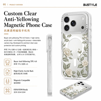 Funda Magnética para Teléfono con Logotipo Personalizado OEM ODM, Base Transparente de TPU Bayer Anti-Amarilleo para Impresión UV, Funda para Teléfono Imprimible al por Mayor