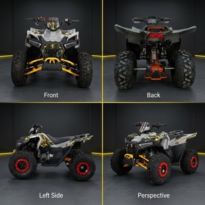 Nouveau design Modèle 2026 <span class=keywords><strong>Quad</strong></span> tout-terrain sportif pour adultes 125cc 4 temps à essence à transmission automatique par chaîne avec frein à disque - Product Image 5