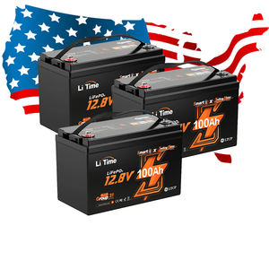 EU 미국 주식 <span class=keywords><strong>12V</strong></span> 100Ah BMS LiFePO4 스마트 APP 배터리 해양 트롤링 모터 RV 오프 그리드 캠핑 4P4S - Product Image 1