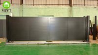 Portail battant électrique en aluminium à sécurité totale pour allée de villa avec finition thermolaquée couleurs personnalisées hauteur 3 mètres
