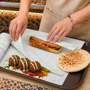 Papel para Sándwiches, Hamburguesas y Shawarma, Personalizado, Biodegradable, Ecológico, Resistente a la Grasa y al Agua, de Grado Alimenticio para Restaurantes - Product Image 5