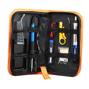OKYN230628-59 Soldering Iron Kit Electronics, 60W Adjustable Temperature Welding Tool 5pcs Soldering Tips Desoldering Pump Tweez - Product Image 1