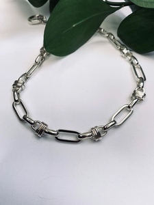 Collar Punk 2022 Personalizado de Acero Inoxidable Chapado en Oro, Gargantilla Cristiana con Cadena Gruesa y Eslabones Rectangulares, Unisex - Product Image 4