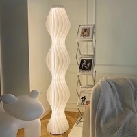 Lampe sur pied LED moderne nordique CSLIDO, lumière LED élégante et créative pour la décoration du salon, abat-jour en métal original