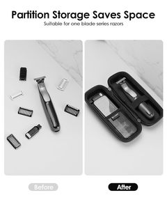 Estuche para afeitadora EVA para hombre Estuche de transporte de muñeca portátil Bolsa con cremallera para <span class=keywords><strong>Gillette</strong></span> Barba Trimmer - Product Image 4