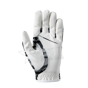 Personalizable XXXL de alta calidad Cabretta guantes de golf de cuero para los hombres blancos con logotipo personalizado de cuero genuino equipo deportivo - Product Image 4