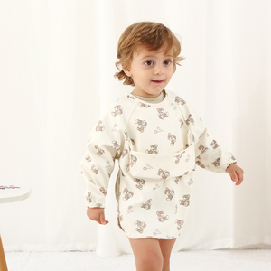 Baberos de manga larga de invierno de alta calidad, Baberos impermeables Unisex para bebés, ropa para niños pequeños, Baberos suaves lavables para bebés - Product Image 1