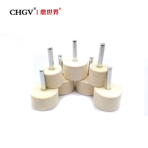 Cabezal de molienda de lana con vástago para <span class=keywords><strong>accesorios</strong></span> de herramientas rotativas <span class=keywords><strong>Dremel</strong></span> herramienta abrasiva fieltro de lana cabezal de molienda abrasivo - Product Image 3