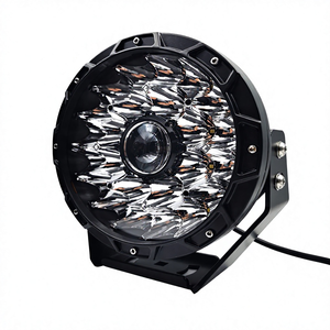 Phare de conduite LED <span class=keywords><strong>rond</strong></span> de 9 pouces avec <span class=keywords><strong>logo</strong></span> de marque OEM, super lumineux, étanche IP68, faisceau combiné, tout-terrain 4x4, 12V 24V 145W - Product Image 5