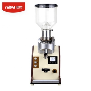 Nibu Professional Titanium Electric Coffee Bean Grinder Flat Burr Commercial Espresso <strong>Maker</strong> for Household and Hotel Use - Product Image 4