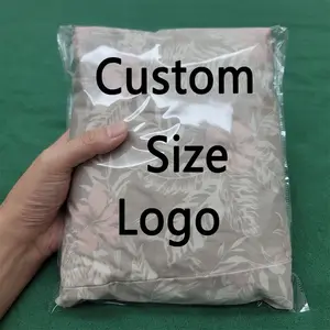 定制批发透明可重新密封Bopp塑料袋透明包装塑料袋自粘opp袋带标志