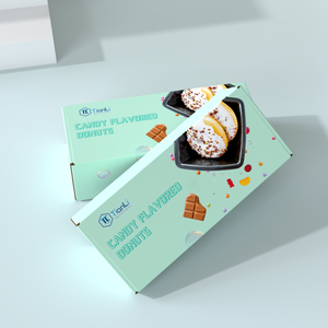 Bán buôn thiết kế độc đáo bánh tráng miệng Hộp Tùy chỉnh bánh rán Cookie sô cô la hộp giấy cấp thực phẩm có thể tái chế hộp giấy cho món tráng miệng - Product Image 6