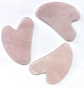 Rose Quartz Heart-Shaped Facial Massage Board for Skin Rejuvenation Home Use - Product Image 2
