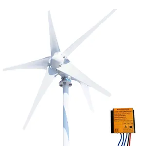 Generator turbin angin sumbu Horizontal, ukuran Medium 10kW 20kW 30kW 96V 220V 360V alternatif kebisingan rendah 10kVA untuk rumah