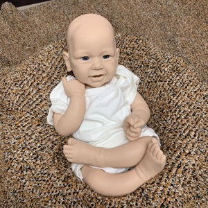 Poupée réaliste pour bébé nouveau-né 18''/46cm, poupées reborn non peintes, imperméables, poupée réaliste avec accessoires, ensemble DIY - Product Image 2