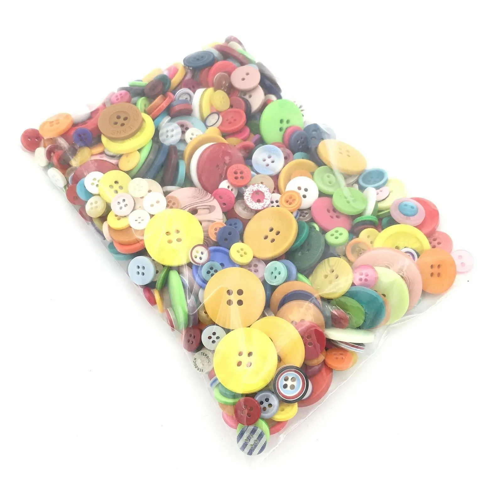 Botones de resina de 300 gramos/bolsa, 5mm a 30mm de diámetro, mezcla de 4 agujeros, para scrapbooking, costura, botón decorativo DIY, envío gratis