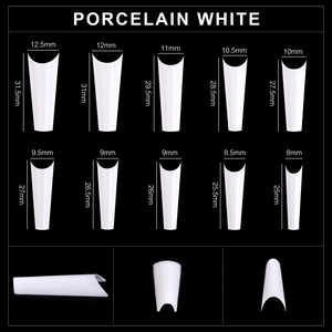 500 faux ongles français ABS sans plis, couvrance totale, à presser, réutilisables, pour extension de manucure en salon - Product Image 6