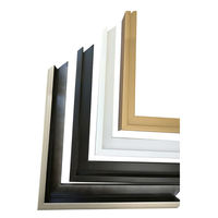 Cadre photo en bois massif, largeur 37 mm, pin multicolore, minimaliste, moderne, écologique, cadre de peinture sculpté, à suspendre au mur