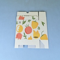 Boîte d'emballage en carton ondulé biodégradable pour l'expédition de fruits frais (fruits du dragon) et de jus de fruits, avec fonction de déchirement facile, vente en gros