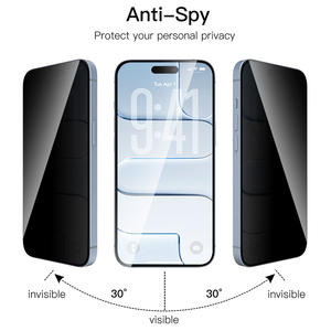 Protection d'écran anti-espion sans bulles <span class=keywords><strong>pour</strong></span> téléphones mobiles 12-17 Pro Max, incassable et étanche, vente en gros - Product Image 2