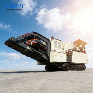 Estação de Britagem Móvel Portátil com Esteira, Unidade de Britagem Móvel para Mineração de Pedreira, Alta Capacidade e Baixa Emissão de Poeira - Product Image 3