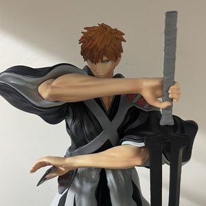 Figurine d'action GK Kurosaki Ichigo Double Lame, Anime Thousand Year <span class=keywords><strong>Blood</strong></span> <span class=keywords><strong>War</strong></span>, en PVC, tendance, pour bureau, cadeau d'anniversaire, modèle décoratif - Product Image 1
