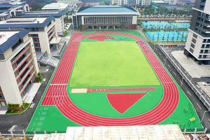 Pista de atletismo híbrida de alta calidad INOLP, suelo deportivo profesional personalizable, patio de recreo escolar hecho de goma duradera - Product Image 2