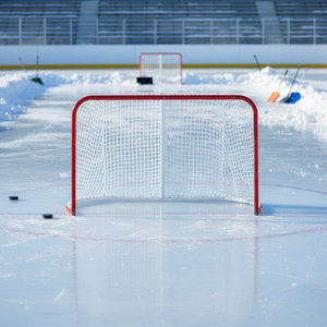 Filets <span class=keywords><strong>de</strong></span> hockey sur glace professionnels en métal personnalisés <span class=keywords><strong>de</strong></span> qualité supérieure, sans nœuds, pour l'entraînement - Product Image 1