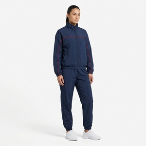Ensemble de survêtement imperméable à capuche léger et coupe-vent pour homme, grande taille, noir, personnalisé OEM, haute qualité, avec pantalon de jogging rayé zippé - Product Image 4