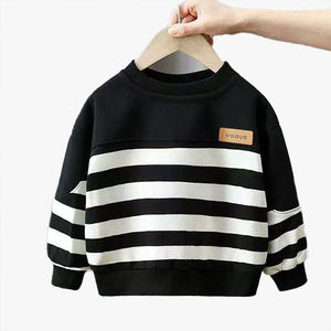 Nouveau style 2026 – Sweat-shirt garçon printemps-automne, polo rayé pour enfants, haut polyvalent tendance pour tout-petits - Product Image 5