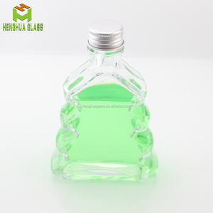 Design personalizzato all'ingrosso forma di <span class=keywords><strong>albero</strong></span> di natale chiaro 200ml 7oz 20cl bottiglie di vetro per liquore di vino olio d'oliva liquido con tappo a <span class=keywords><strong>vite</strong></span> - Product Image 5