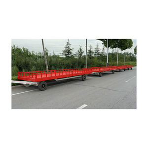 Prix bon marché acier quatre 3 essieux Flatdeck remorque à plat 53ft 40ft conteneur semi-remorque à plat - Product Image 1