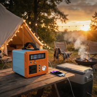 Batterie portable 200W pour la maison, batterie Lifepo4, station d'alimentation solaire portable pour les situations d'urgence, le camping en plein air et la recharge