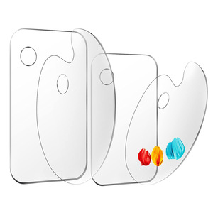 Palette de <span class=keywords><strong>peinture</strong></span> acrylique Bview Art avec trou pour le <span class=keywords><strong>pouce</strong></span> - Plateau de mélange transparent pour la <span class=keywords><strong>peinture</strong></span> à l'huile et à l'aquarelle, studio professionnel, bricolage artistique - Product Image 5