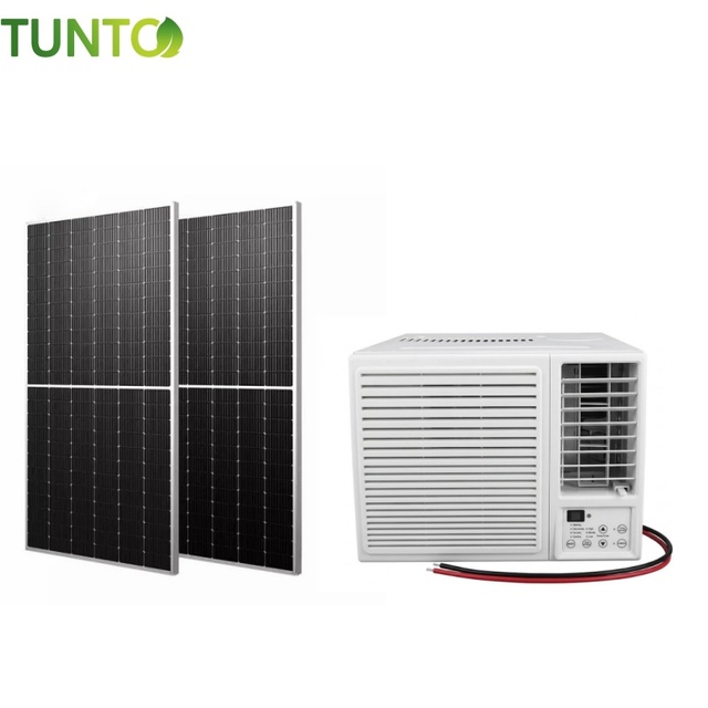 ACDC Solar Window Air Conditioner 9000BTU 12000BTU 1ton 2tons Fast Cooling Low Power Consumption
