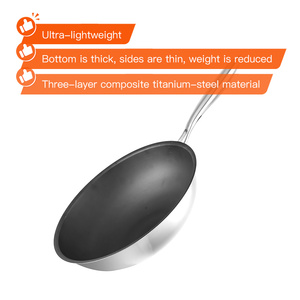 Juego de cacerolas antiadherentes Sartenes de panal de acero inoxidable compatibles con todas las estufas Aptas para lavavajillas <span class=keywords><strong>y</strong></span> <span class=keywords><strong>horno</strong></span> - Product Image 3