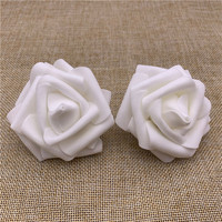 Set 100 Bunga Mawar Busa 7cm Grosir, Bahan DIY Pernikahan & Rumah, Mawar Mini Buatan dari Busa PE