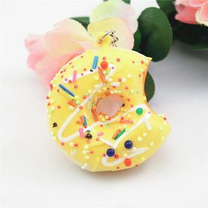 Llavero de Donut de Dibujos Animados, Llaveros de PVC y PU para Coche, Llavero Creativo de Postre, Pequeños Adornos de Comida, Accesorios de Anime - Product Image 2