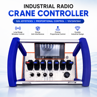 Grue à télécommande sans fil à vente chaude, 5 à 6 joysticks proportionnels, 12V 24V 36V, contrôleur de grue radio industrielle