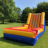 Équipement gonflable commercial de mur de jeu de Velcro de PVC pour l'usage d'intérieur et extérieur pour le type d'accessoire de parcs d'attractions