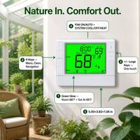 Termostato de Habitación Programable al por Mayor, 24 V CA o 2 Pilas AA 1 ° F Precision SWING 0.2~2.0 ° F para América del Norte Residencial